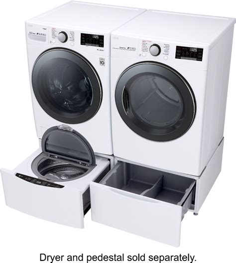 LG 4.5 Cu. Ft. Stackable SMART Front Load Washer。